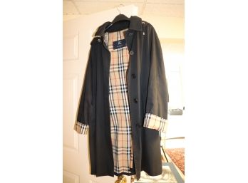 Black Burberry Coat Size 8
