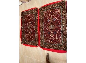Pair Of Persian Rugs - Traditional Iranian Seats - Mokhadeh