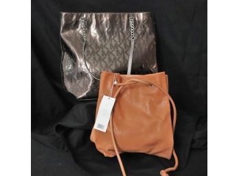 Michael Kors Handbag & Vince Camuto Handbag With Duster