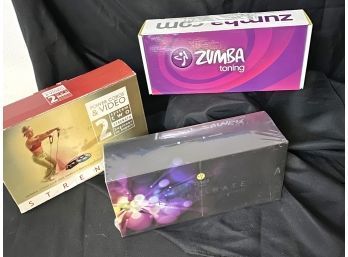 Zumba Dvds Assume The Fitness Exhilarate Includes DVD & Zumba Toning Unopened Box
