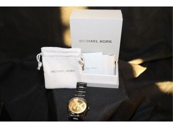 Black Michael Kors Watch With Box