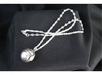 Sterling Silver Photo Ball Pendant & Necklace