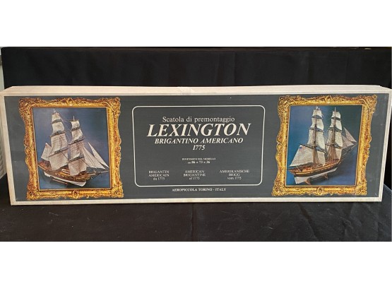 Scatola Di Premontaggio Lexington Brigantino Americano 1775 Model Sail Ship Italy