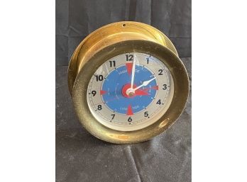 Antique Chelsea Brass Nautical Tide Gauge 6659 Stamped On The Back