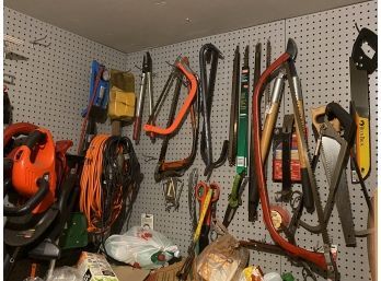 Collection Of Assorted Outdoor Tools Includes A Troy Bilt Blower, Hand Tools And More!