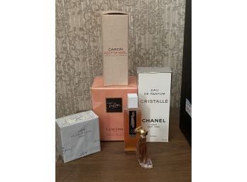Collection Of Perfumes Includes Treson, Joy Jean Patou, Cristalle Chanel Paris, Organza, Caron