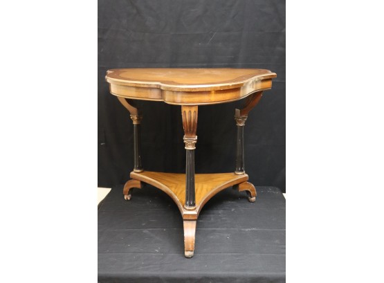 Empire Style Reproduction Harp Shaped Side Table