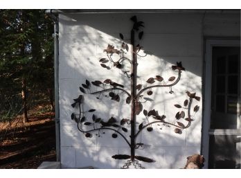 Oversized Wall Hanging Metal Sculpture  Tree Of Life Inspired Design