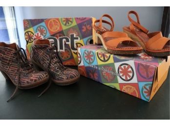 2 Pairs Of Never Worn Womens Booties & Sandals In Size 9/39  The Art Company.com
