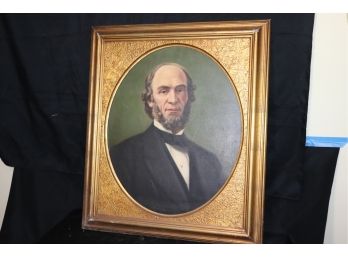 Oil On Canvas Portrait Of Joseph N Tuttle By Robert Swan