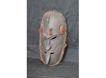 Vintage African Wood Mask With Fine Details