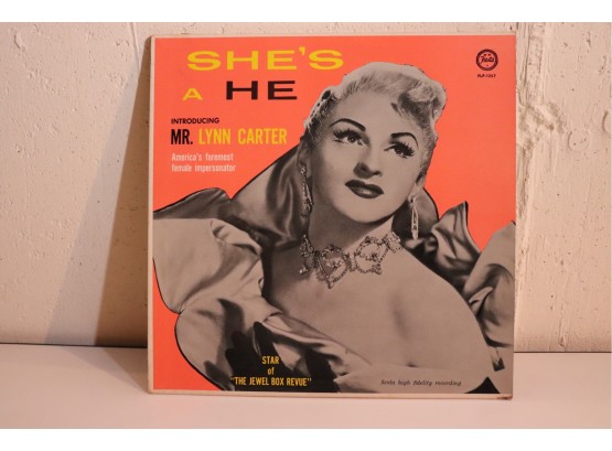 Vintage Vinyl Record  'She's A He  Introducing Mr. Lynn Carter'