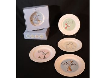 Never Used  Set Of 8 Wedgwood Grand Gourmet Canap/Dessert Plates