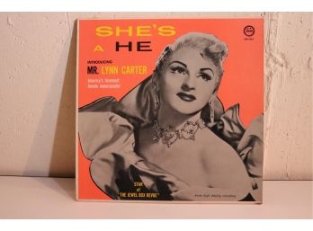 Vintage Vinyl Record  'She's A He  Introducing Mr. Lynn Carter'