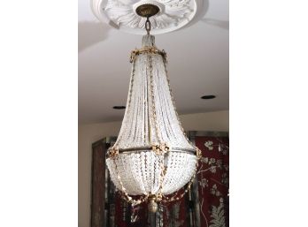 French Style Empire Beaded Chandelier With 10 Bulbs
