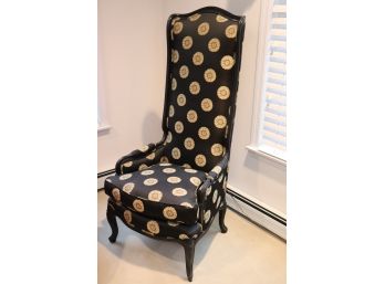One-of-a-Kind Custom Avanti French Style Wing High Back Armchair