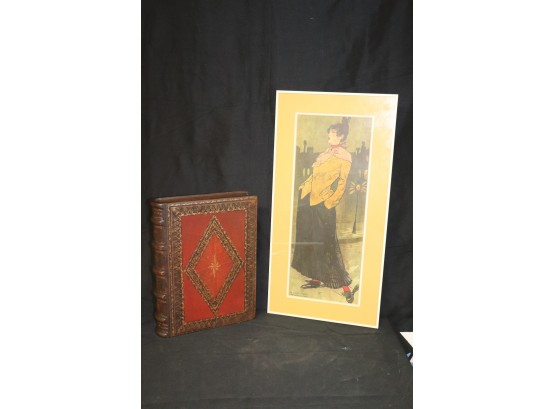 Charles Verneau 114 Rue Print In A Matted Frame Includes A Quality Leather Bound Storage Box