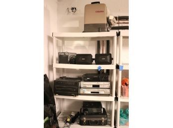 Collection Of Assorted Electronics Includes VHS, Bose Speakers & More