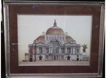 National Art Museum In Mexico City Framed Print By M Ramirez In A Matted Frame