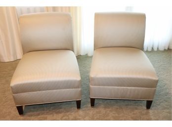 Beautiful Custom Accent Chairs With Quality Silk Fabric