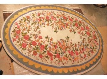 Vintage Claire Murray Rose Garden Cameo Area Rug With A Floral Design 6 X 8 Feet