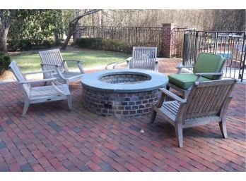 5 Outdoor Westminster Chairs With Cushions.... Perfect For Fire Pit Lounging!