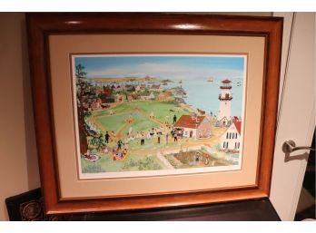 New Yorks Will Moses Grandson Of Grandma Moses, Serigraph 'Take Me Out To The Ball Game'