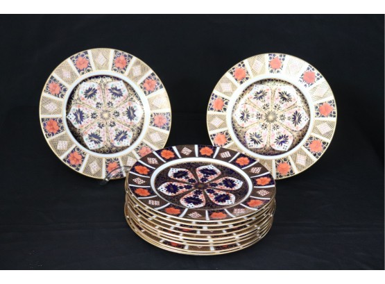 Royal Crown Derby Set Of Hand Painted Dishes Made In England