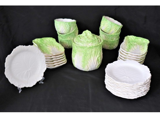 Sigma Cabbage Dishes By Taste Setter & Wedgwood Leaf Plates