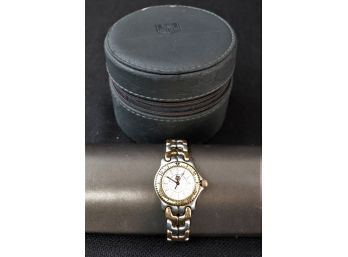 Tag Heuer Woman's Two Tone  Watch With Metal Band & Box