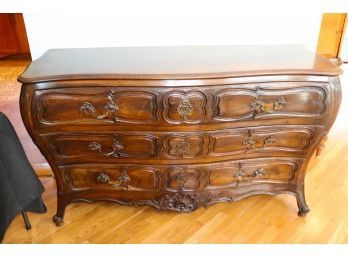 Vintage Louis XV Style Bombe Dresser By Don Ruseau Inc. NYC