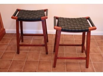 Pair Bar / Kitchen Stools By Pier One