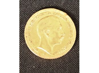 1889  Kaiser Wilhelm 20 Mark German Antique 22K Gold Coin 20 Marks