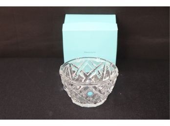Vintage Tiffany Candy Dish In Bamboo Pattern In Original Box