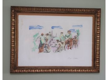 Jacques Villon Signed & Numbered Framed Lithograph