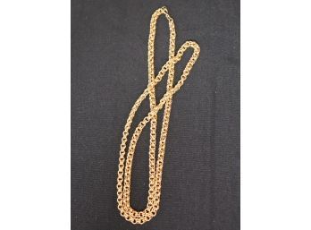 14K YG 28' Box Chain Necklace