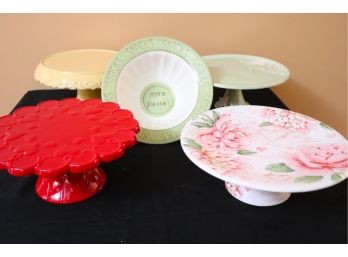 Collection Includes Large Snack Bowl & Pretty Cake Stands Assorted Sized