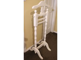 Painted White Valet Stand