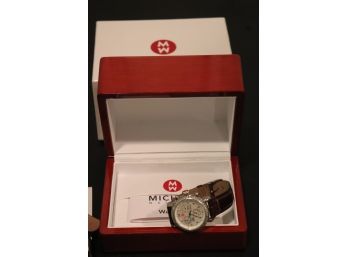 Michele Watch With Case, Assorted Straps & Box
