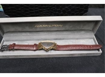 Hamilton Stainless Steel Watch Gold Electroplated With Case