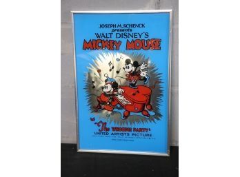 Framed Walt Disney Mickey Mouse 'The Whoopie Party'