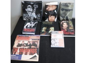 Rock N Roll Books Includes First Editions Signed Rick Springfield, The Beatles By Bob Spitz & More