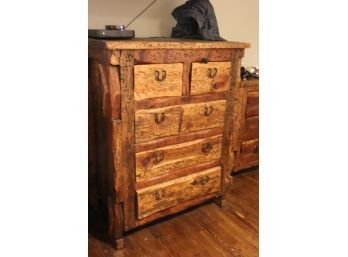 Rustic Style Southwestern Dresser With 5 Drawers