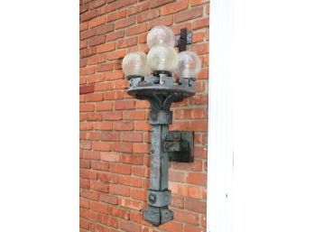 Large Medieval Style Outdoor Wall Sconce