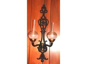 Large & Impressive Wrought Iron Wall Sconce