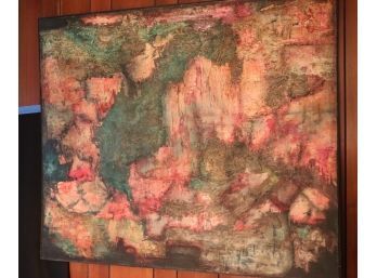 Mid Century Modern Abstract Signed Artwork