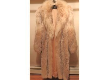 Ladies Long Fox Coat Size 4-6