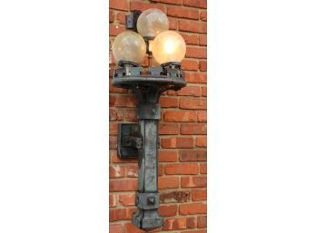 Large Medieval Style Outdoor Wall Sconce