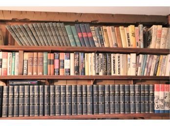 Large Lot Of Books Including Encyclopedia Americana, American Manual Books & Many More