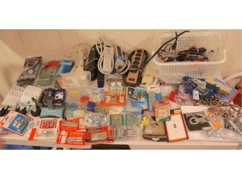 Large Lot Of Assorted Hardware And Power Extensions